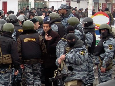 Митинг ингушской оппозиции был разогнан при помощи бронетехники