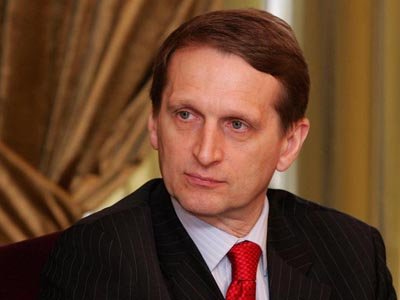 Нарышкин прокомментировал информацию об уходе с поста спикера Госдумы