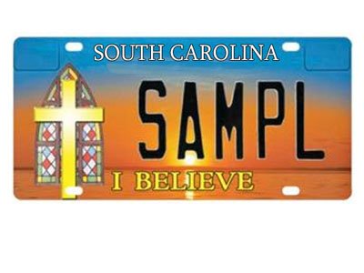 Суд Южной Каролины запретил номерные знаки с христианской символикой