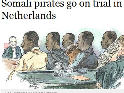 В Роттердаме начался первый в Европе суд над сомалийскими пиратами