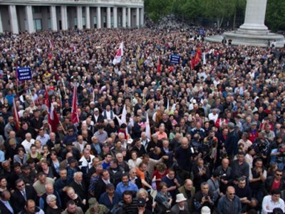 МИД России осудил разгон демонстрации оппозиции в Тбилиси