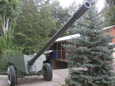 Возбуждено дело о приобретении и хранении во дворе жилого дома 100-мм противотанковой пушки