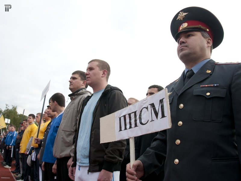 Полицейские Северо-Запада Москвы померились силами - фоторепортаж