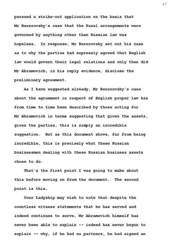 Стенограмма процесса "Березовский vs Абрамович" (3 октября 2011 года, день первый)