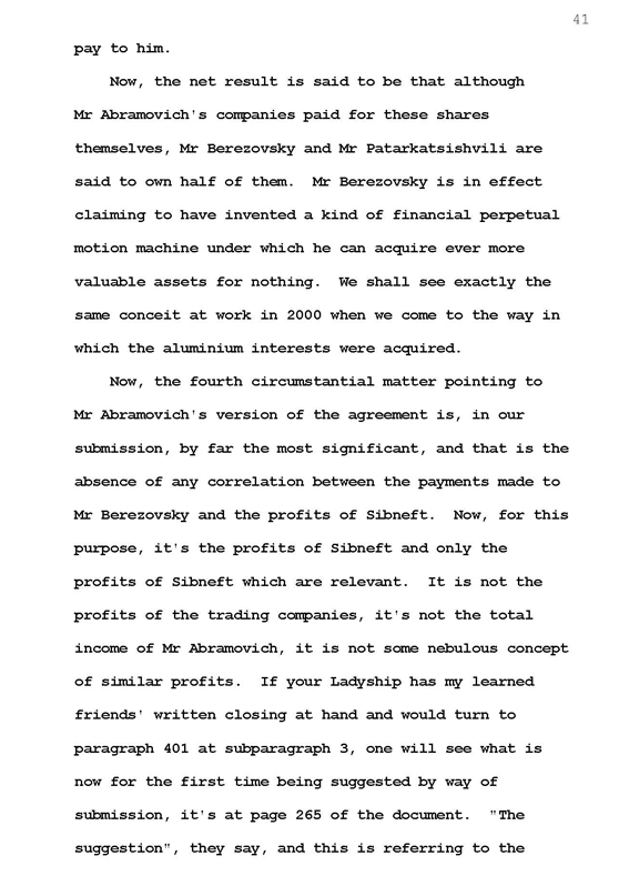 Стенограмма процесса "Березовский vs Абрамович" (19 декабря 2011 года, день тридцать девятый)