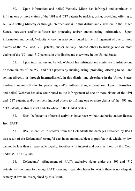 Information Protection and Authentication of Texas, LLC v. «Лаборатория Касперского» и др.