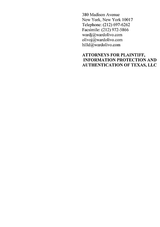 Information Protection and Authentication of Texas, LLC v. «Лаборатория Касперского» и др.