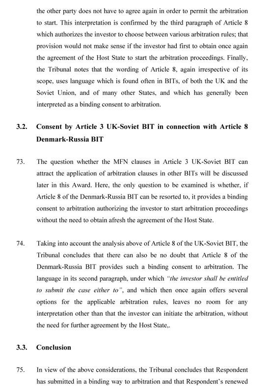 RosInvestCo UK Ltd. v. Российская федерация