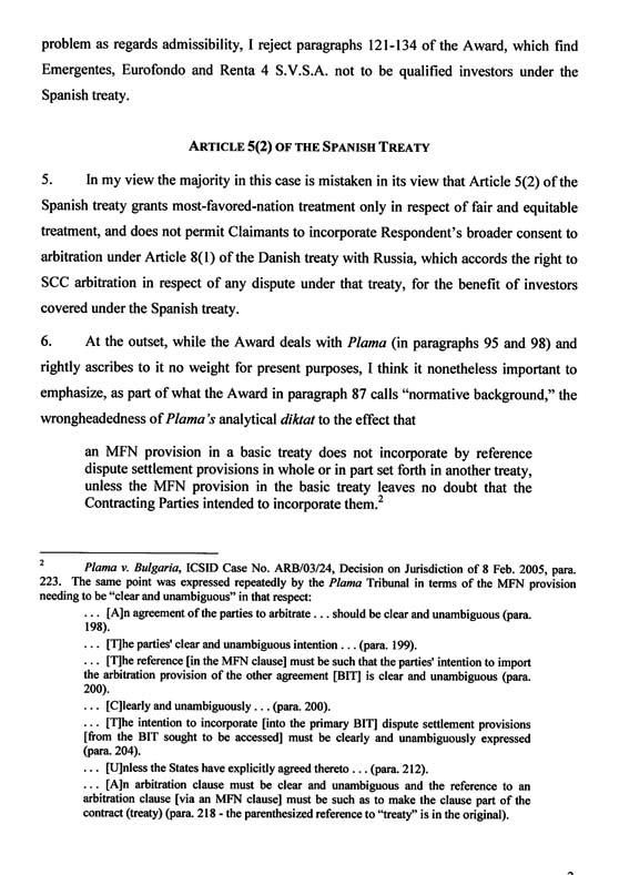 Renta 4 S.V.S.A et al. v. Российская Федерация