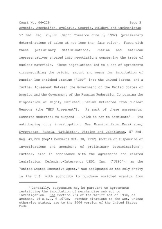 Ad Hoc Utilities Group v. USA, USEC Inc.