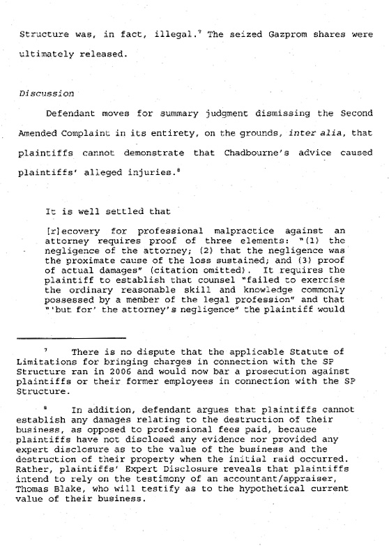 Creditanstalt v. Chadbourne & Parke