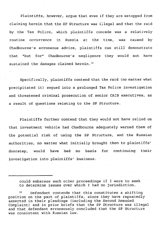 Creditanstalt v. Chadbourne & Parke