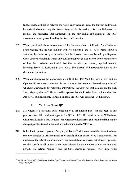 Yukos Universal Ltd. v. Российская Федерация