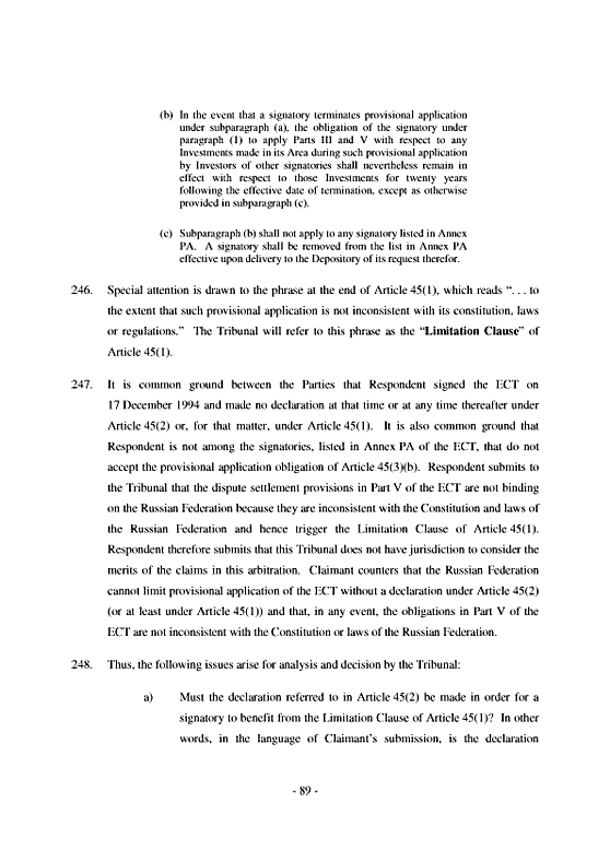 Yukos Universal Ltd. v. Российская Федерация