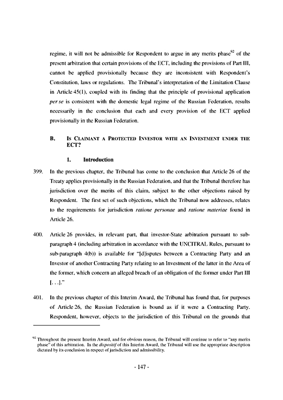 Yukos Universal Ltd. v. Российская Федерация