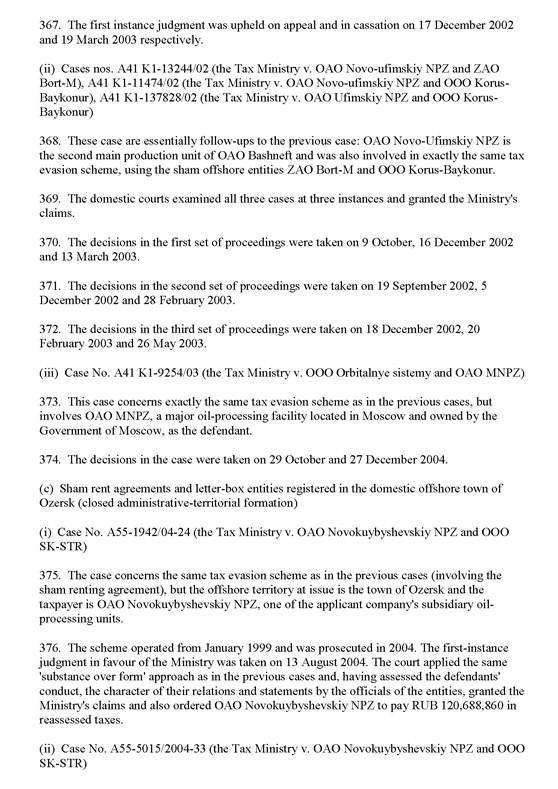 ОАО "Нефтяная компания "ЮКОС" v. Россия