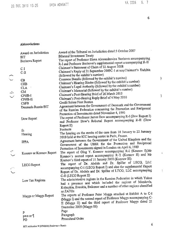 RosInvestCo UK Ltd. v. Российская федерация