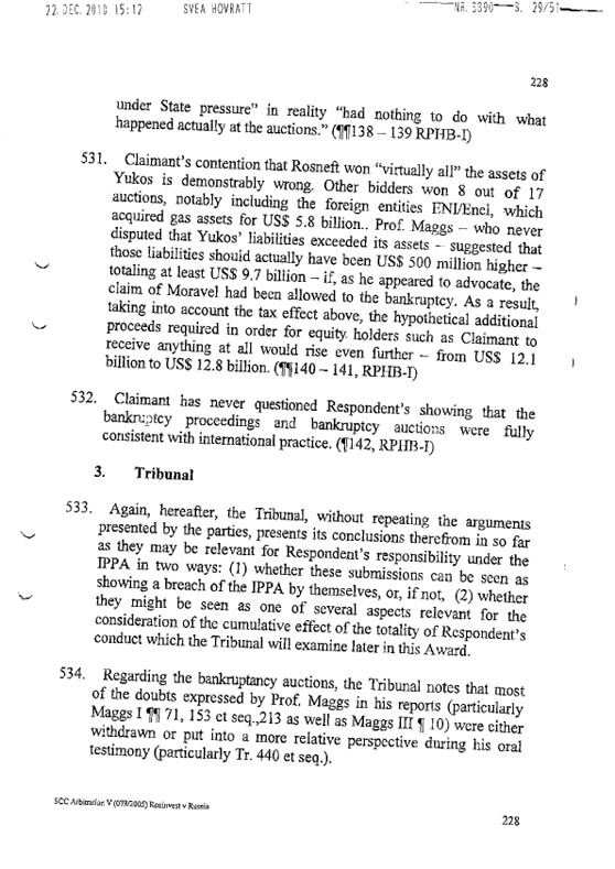 RosInvestCo UK Ltd. v. Российская федерация