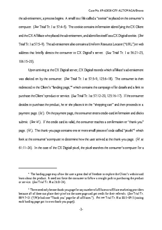 CX Digital Media, Inc. v. Smoking Everywhere, Inc., (S.D. Fla. Mar. 23, 2011)