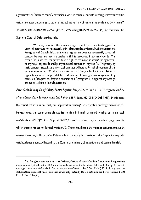 CX Digital Media, Inc. v. Smoking Everywhere, Inc., (S.D. Fla. Mar. 23, 2011)