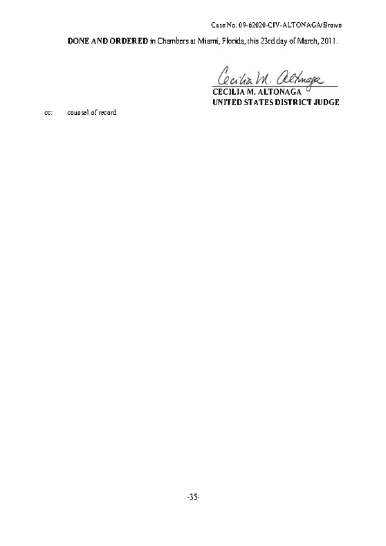 CX Digital Media, Inc. v. Smoking Everywhere, Inc., (S.D. Fla. Mar. 23, 2011)